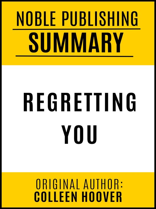 Title details for Summary of Regretting You by Noble Publishing - Wait list